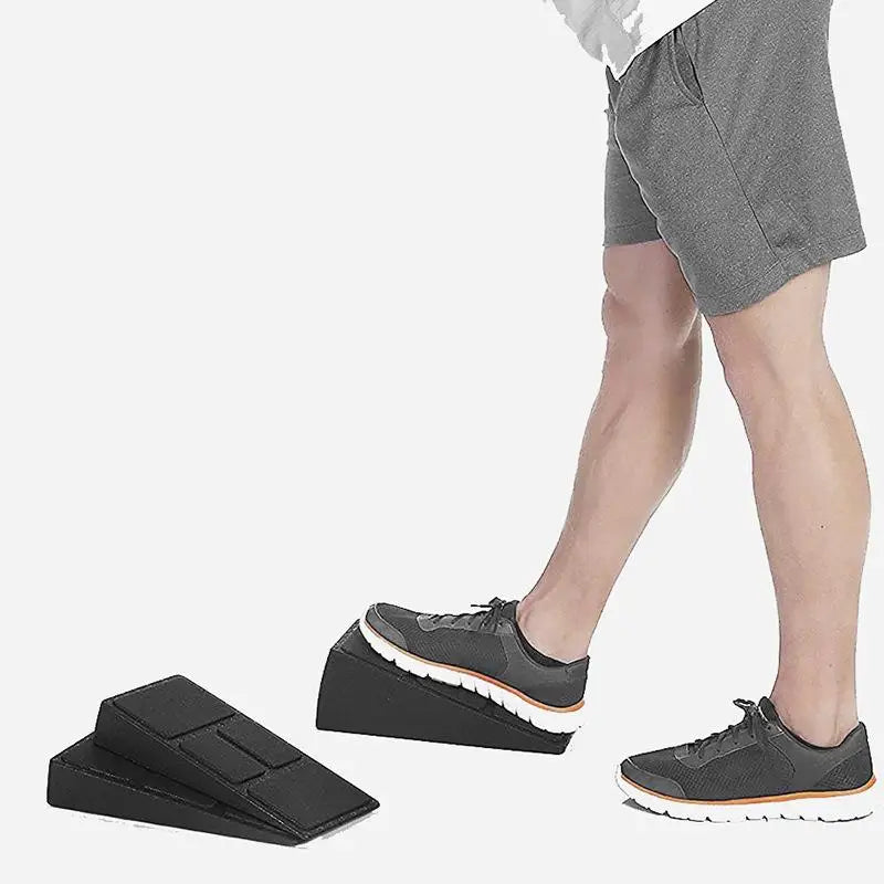 Durable 3-In-One Fitness Gear - Leg Stretcher, Squat Foam Wedge, Calf Raise Slant Board, Easy to Install Yoga Wedge Accessory - Problems Solved